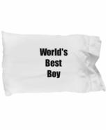 Worlds Best Boy Pillowcase Funny Gift Idea for Bed Body Pillow Cover Cas... - £17.20 GBP