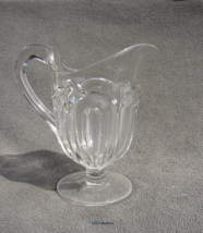 Classic EAPG Seneca Loop or O&#39;Hara Cream Pitcher 5 1/2 inches Tall Unknown Maker - £15.68 GBP