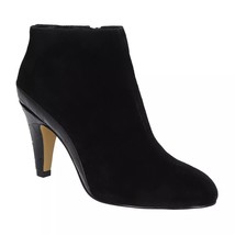 Bella Vita Women Dress Ankle Booties Brennan Size US 11W Black Kidsuede Leather - £30.07 GBP