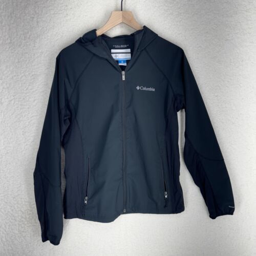 Columbia Omni Shield Women s Medium Long Sleeve Zip Up Nylon Hooded Jacket