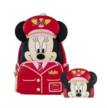 Loungefly X LE C2E2 Disney Pilot Minnie Mouse Cosplay Mini Backpack &amp; Wa... - $149.99