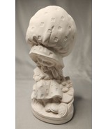 Ceramic Bisque Holly Hobby Inspired Girl in Bonnet Ready to Paint 1973 V... - £9.83 GBP
