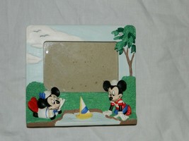 Classic Walt Disney Picture Frame 7x6&quot; Fits 5x3&quot; Nautical Mickey and Minnie - £9.00 GBP