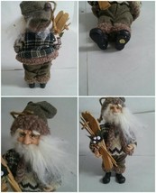 Skiing Santa Figurine Decor Christmas Holiday - $14.99