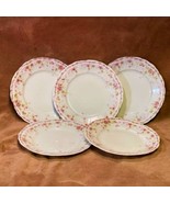 Vintage Rosenthal R.C. Iris Bavaria Wildflower &amp; Pink Lillies 7 3/4&quot; Pla... - $52.98 CAD