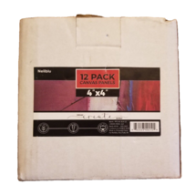 Neliblu White Canvases for Painting - Pack of 12, 4x4 Inches Cotton Pain... - $13.85