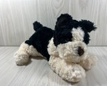 Tri Russ Target plush black white border collie Boston terrier puppy dog... - $19.79