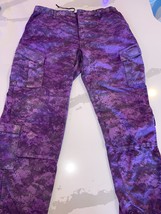 AIRSOFT PAINTBALL MILITARY ACU UCP PANTS &amp; KNEE PADS TEAM COLOR PURPLE A... - $43.99