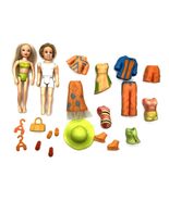 Polly Pocket Dolls With Polly &amp; Rick Dolls, Clothing, Shoes, Accessories... - $17.95