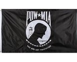 Moon Knives 2x3 POWMIA Pow Mia Pow/Mia Flag 2x3 House Banner Grommets Ny... - $4.44