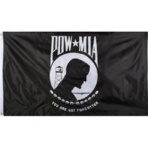 Moon Knives 2x3 POWMIA Pow Mia Pow/Mia Flag 2x3 House Banner Grommets Nylon Poly - £3.54 GBP