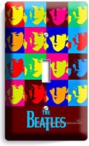 Beatles Pop Art John George Paul Ringo Single Light Switch Wall Plate Room Decor - £9.64 GBP