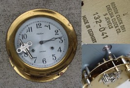 Vintage SHIPS CLOCK SHELSEA BOSTON Shipstrike BRASS 7.5&quot; nautical ESTATE... - £203.35 GBP