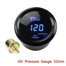 Oil Press Gauge 2&quot; /52mm Digital Oil Pressure Gauge With Sensor/car Meter P - £23.63 GBP