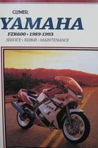 1989 1990 1991 1992 1993 Clymer Yamaha FZR600 FZR 600 Service Repair Man... - £31.45 GBP