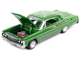 1964 Chevrolet Impala Lowrider Green Metallic with Graphics and Green In... - $19.44