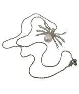 Kenneth Jay Lane Large Spider Brooch Pin  and/or Necklace Pendant Silver... - $249.00