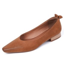 Women Mules Vintage Walk Shoes Women‘s Flats Sheepskin Simple Shoes For Female R - £78.87 GBP