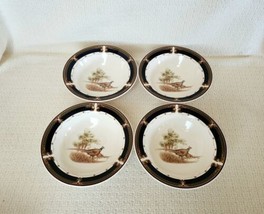 Noritake Keltcraft TRANQUIL GLEN Coupe Soup Cereal Bowls with Birds ~ Set of 4 - £45.92 GBP