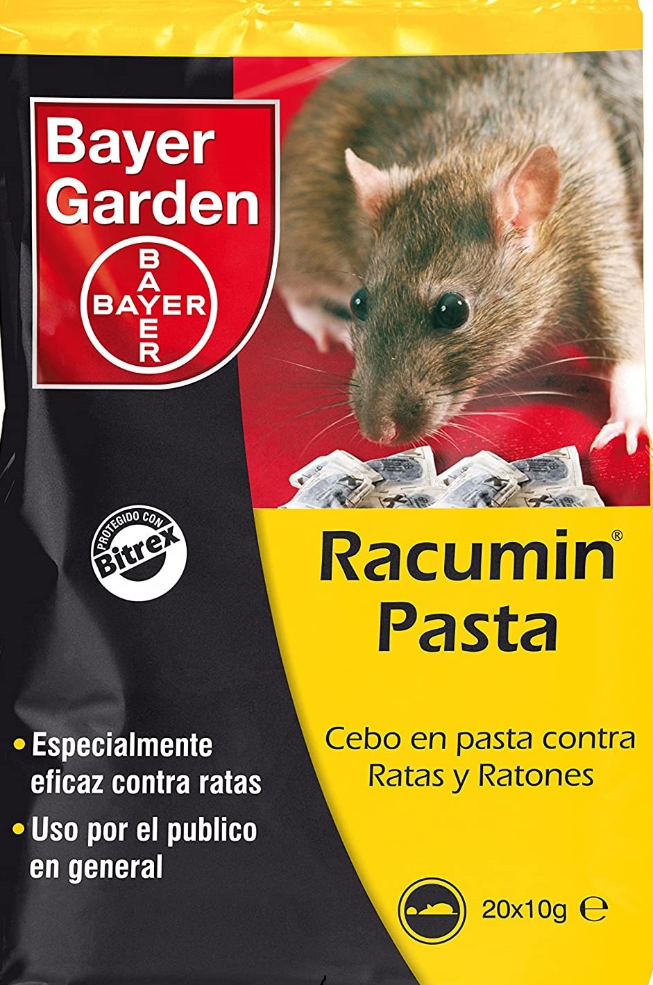 Bayerr Racuminn Sachets for Rat Mouse Control Mice 200g