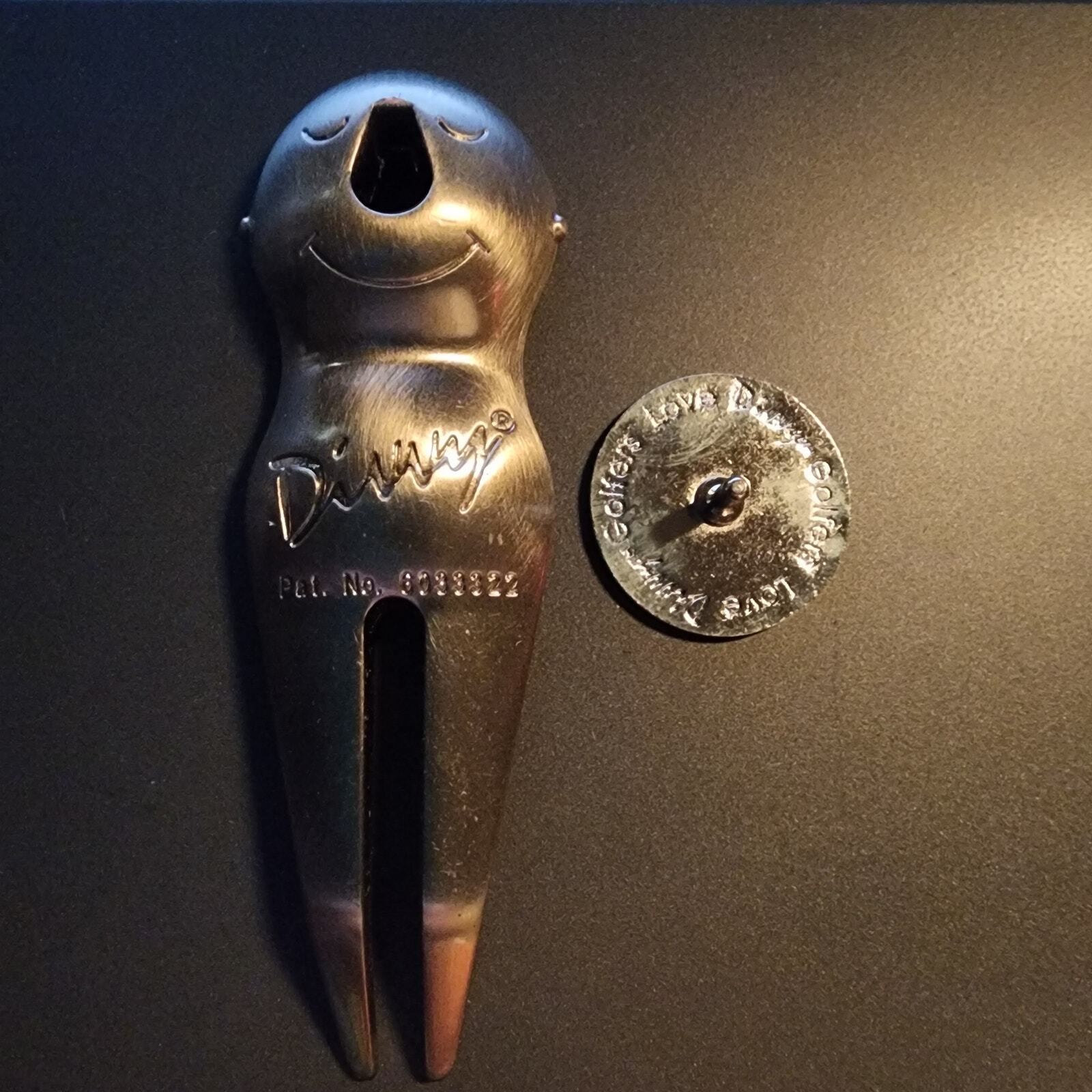 Boeing Divvy Pitchfork Golf Divot Repair Tool & Magnetic Ball Marker Vintage  Item image 11