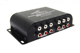 Multi-Audio Amplifier 3 RCA Front, Rear, Subwoofer Inputs 10V Line Driver - $36.99