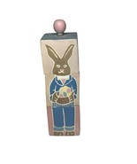 Midwest Importers Rabbit Easter Decor Turning Stacked Wood Blocks - $276.80 MXN