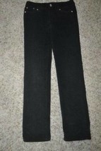 Girls Pants Tractor Black Skinny Stretch Corduroy Pants-size 14 - $7.92