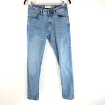 Bershka Denim Mens Jeans Slim Fit Light Wash Stretch Size 28x30 - £15.20 GBP