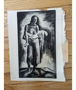 RARE SIGNED PRINT - Whom God Loveth - Pencil Signed Manuel G Silberger - £31.85 GBP