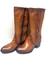 MIZ MOOZ  BOOTS SIDE ZIP  ELASTIC GORE BRANDY 37EU / 7US NEW # Z-01 - $167.31