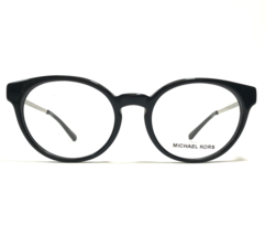 Michael Kors Eyeglasses Frames MK4048 Kea 3163 Black Silver Round 51-19-135 - £29.72 GBP