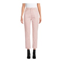 Jeans Juniors 5 Straight Leg Cropped PINK High Rise Slim NoBo women&#39;s NEW - £7.77 GBP