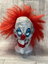 Creepy Clown Mask Adult Halloween  Costume, Cosplay, Red Hair - £11.74 GBP