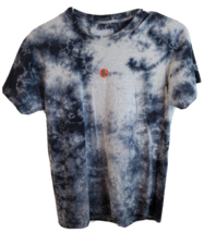Naruto T Shirt Youth Medium Black White Tie Dye Knit Short Sleeve Logo C... - $8.39