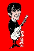 The Beatles - George Harrison - 1965 - Promotional Caricature Poster - £26.37 GBP