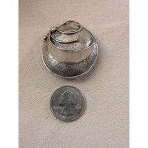 Carrie GROVES Brutalist Round Pin Brooch Sterling Silver 925 - $228.68