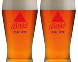 Bass Beer Pint Glass - Set of 2 - £17.42 GBP