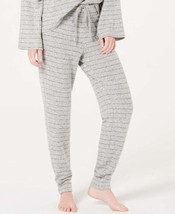 Alfani Womens Sleepwear Soft Knit Joggers,Size Small,Hacci Grid Grey - £27.06 GBP