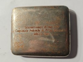 1909 Inter Milan Italian Champ Achille Gama player Antique cigarette case - £246.14 GBP