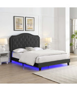 Twin White Wood Platform Bed w/Bookcase, Downlight, Charging &amp; Drawers - $523.45 CAD
