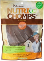 Nutri Chomps Pig Ear Shaped Dog Treat Chicken Flavor  - £55.50 GBP
