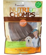 Nutri Chomps Pig Ear Shaped Dog Treat Chicken Flavor  - £55.09 GBP