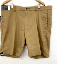 Chino Shorts Sz 40 Men&#39;s Cremieux Comfort Stretch Waistband NWT Khaki  - £17.25 GBP