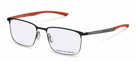 Porsche Design P8753 Eyeglasses Eye Glasses A BLACK-PALLADIUM-RED Authentic New - £283.97 GBP