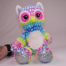 Build A Bear Pastel Rainbow Friends Owl With Silver Accents Stuffed Toy ... - $9.75