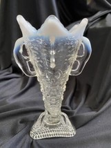 Antique Jefferson Glass Vase Aurora Boreslis 1903 Opalescent 6&quot; - £31.23 GBP