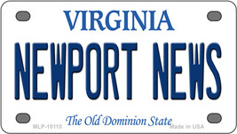 Newport News Virginia Novelty Mini Metal License Plate Tag - £11.72 GBP