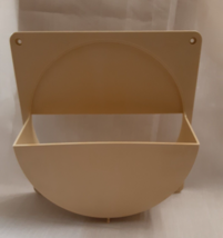 Vintage Tupperware Lid Storage / Holder Wall Mounted 1645-1 Almond Space Saver - $10.00