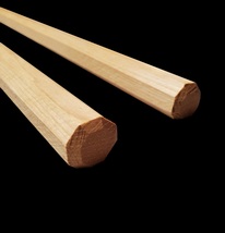 1 in. x 28 in. Octagon Escrima Sticks Appalachian Hickory One Pair by White Wolf - £54.22 GBP